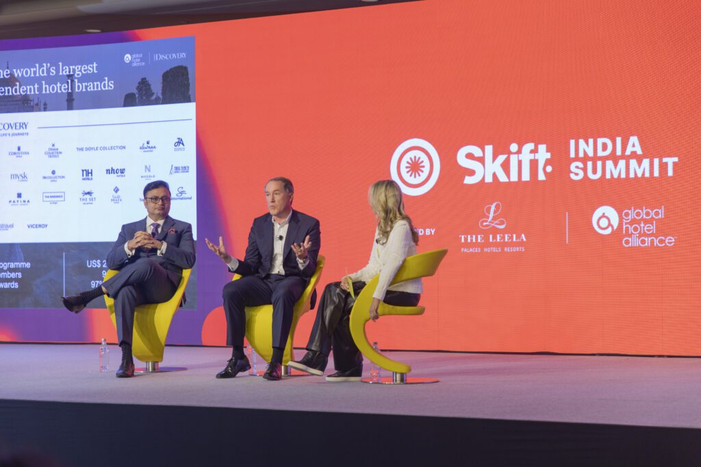 skift india forum panel with global hotel alliance