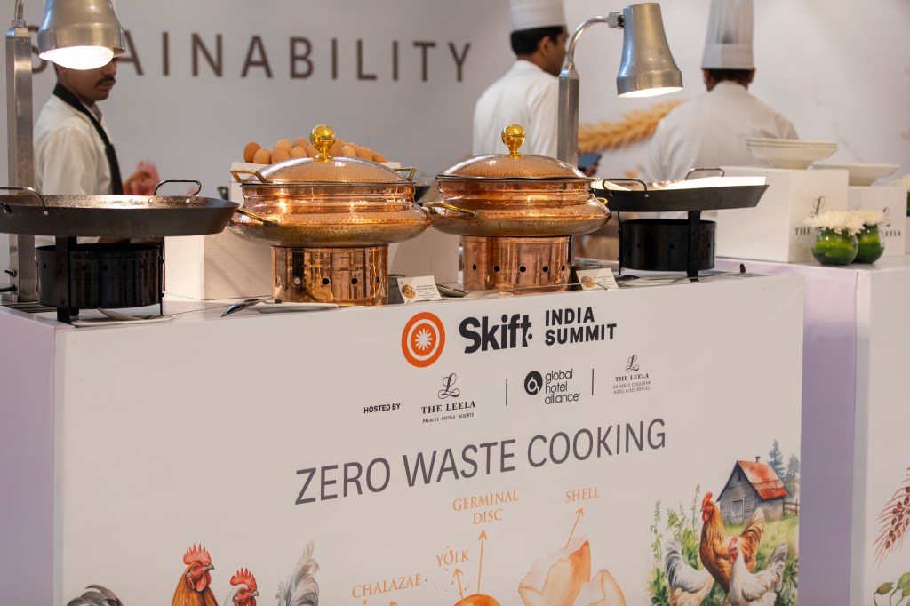 zero waste cooking and sustainable food counters at Skift India Summit