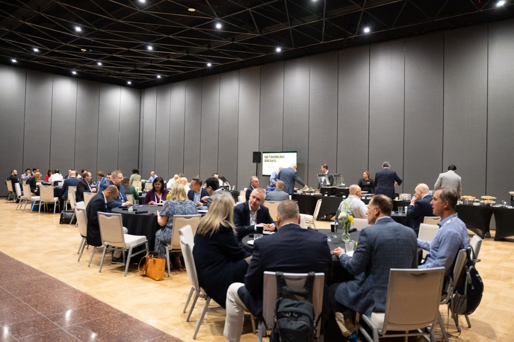 networking break at Skift Aviation Forum
